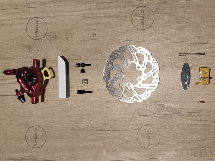 Kit de Frenos Xiaomi M365 Blanco (pinza roja)