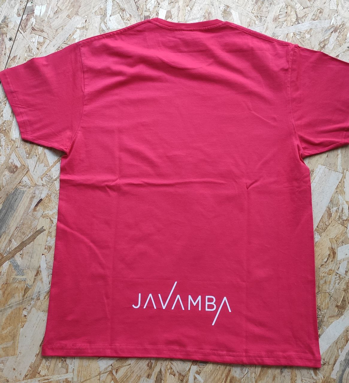 Camiseta Roja Logo JAVAMBA Blanco