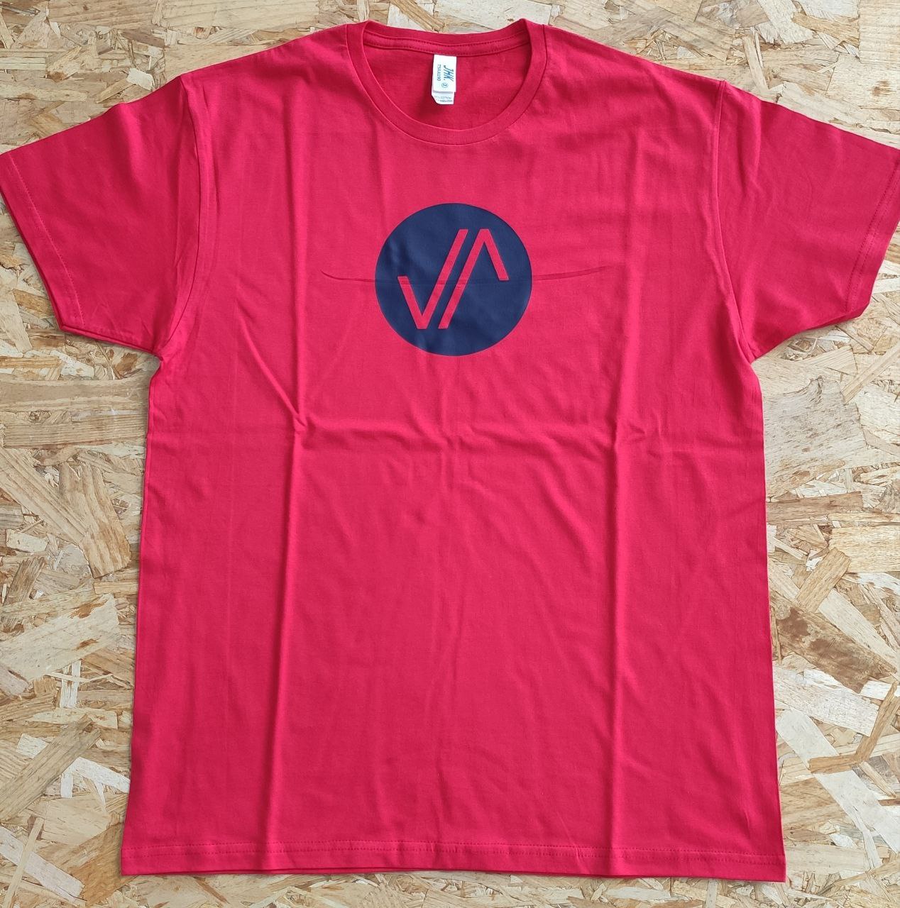 Camiseta Roja Logo JAVAMBA Azul Marino