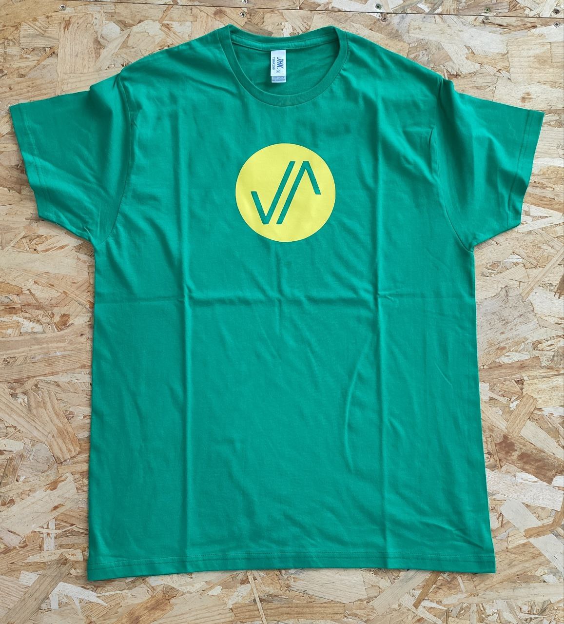 Camiseta Verde Logo JAVAMBA Amarillo