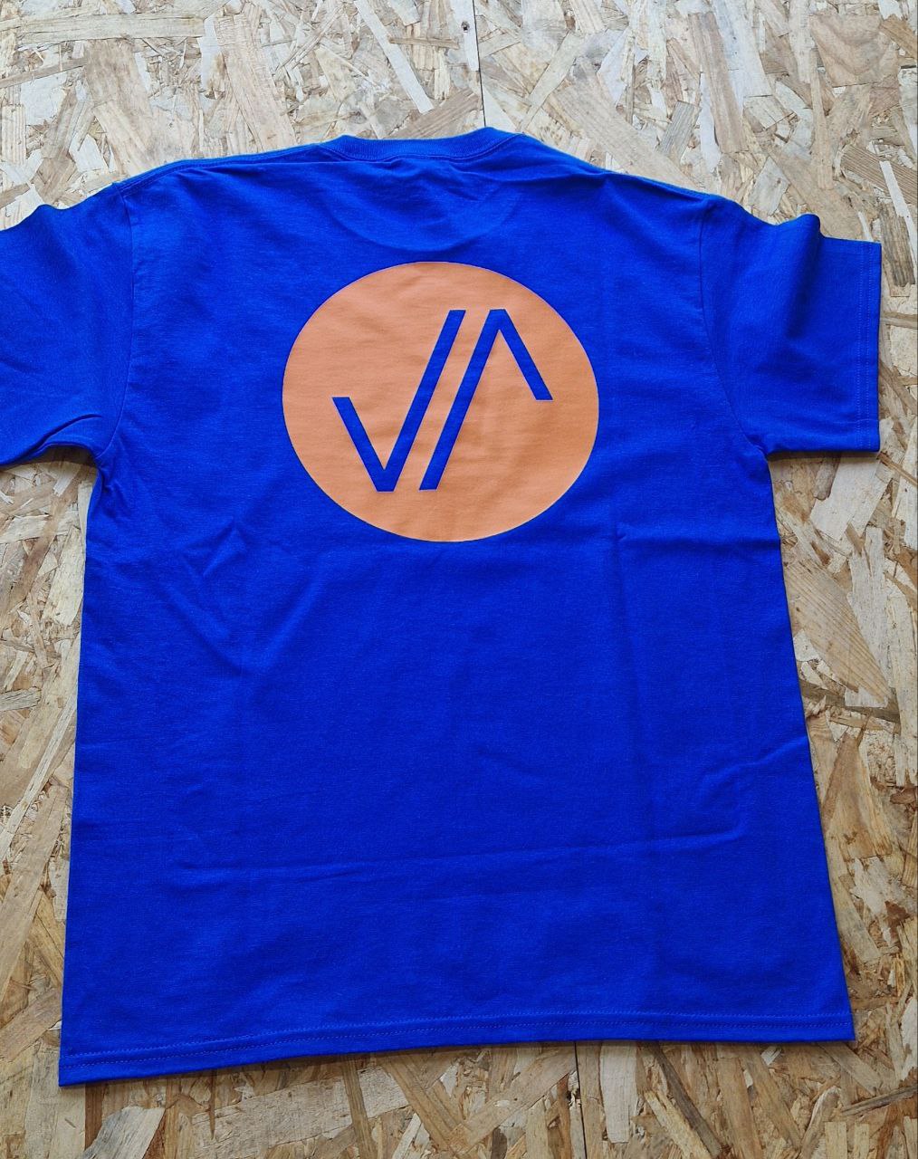 Camiseta Azul JAVAMBA Naranja